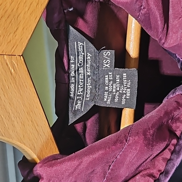 The J. Peterman Co. Silk Coat Box Style size Small - Picture 2 of 10